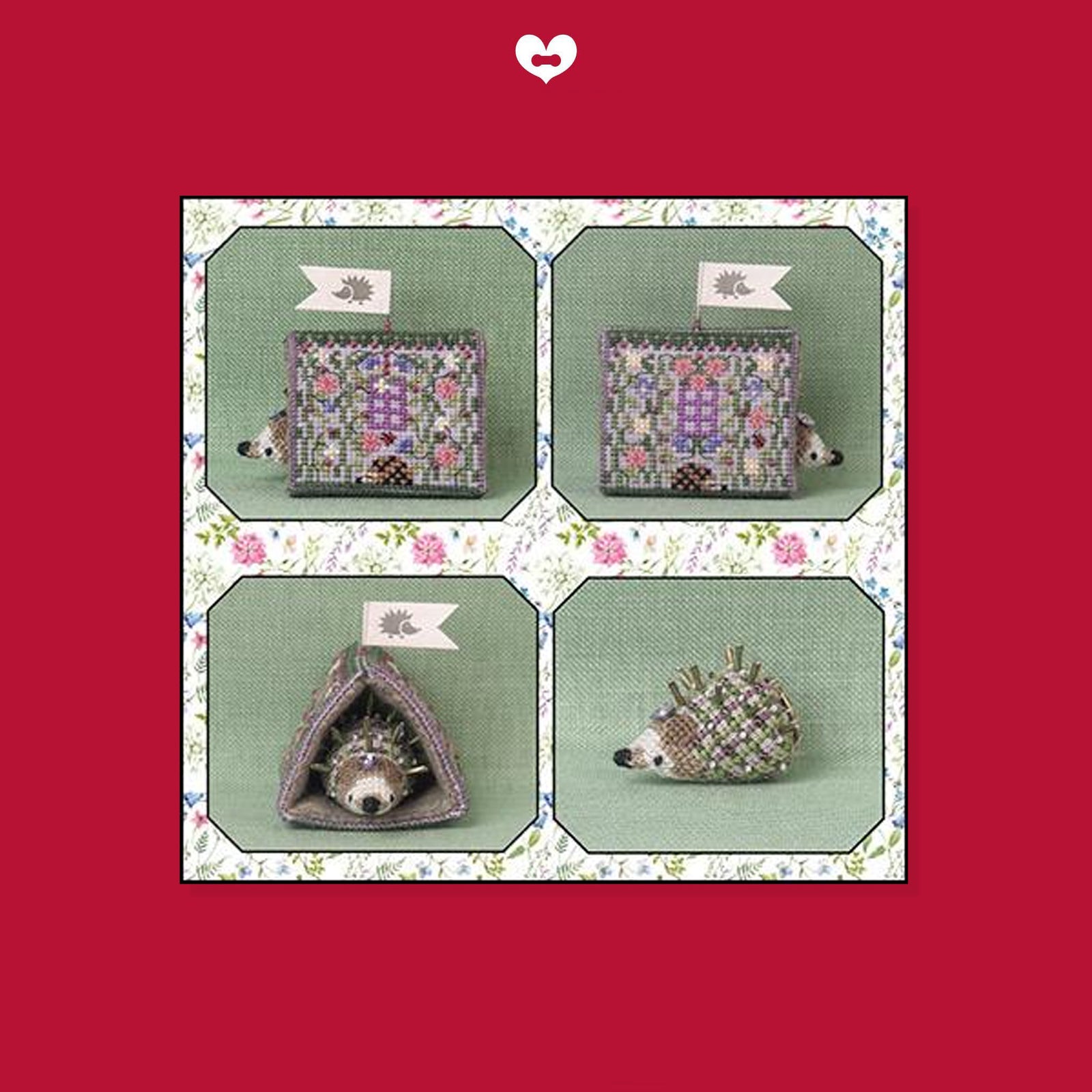 Heather's Hedgehog House with embellishment pack and linen