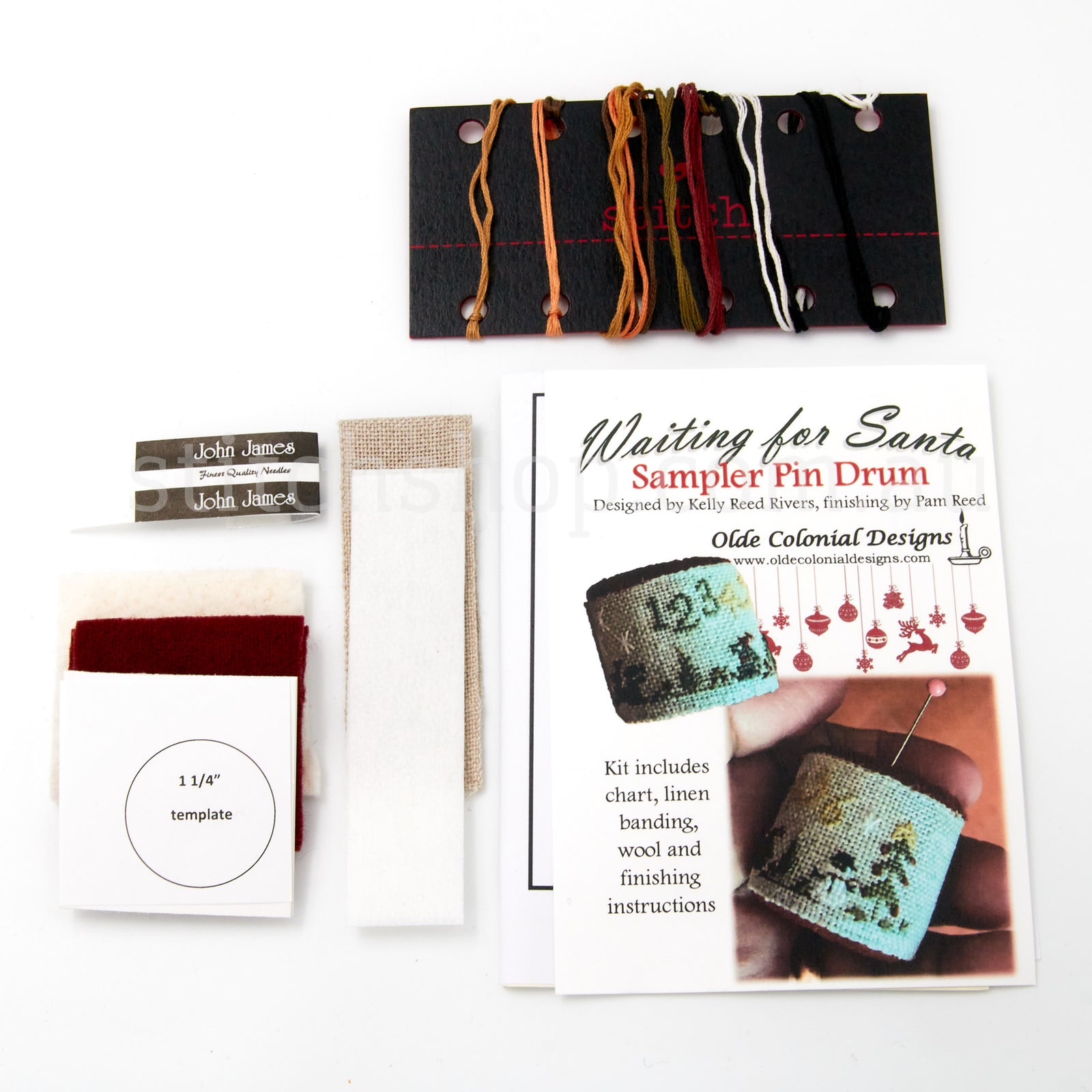 Waiting for Santa Sampler Pin Drum KIT